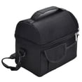 thumbnail image 4 of Bolsas térmicas de doble capa Nikou de gran capacidad lavables plegables con aislamiento térmico color negro, 4 of 13