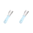 thumbnail image 1 of Inteprter Raspador de hielo para refrigerador Pala de congelador de acero inoxidable Descongelador multifunción Deshielo Accesorios planos de azul 2Conjunto, 1 of 6