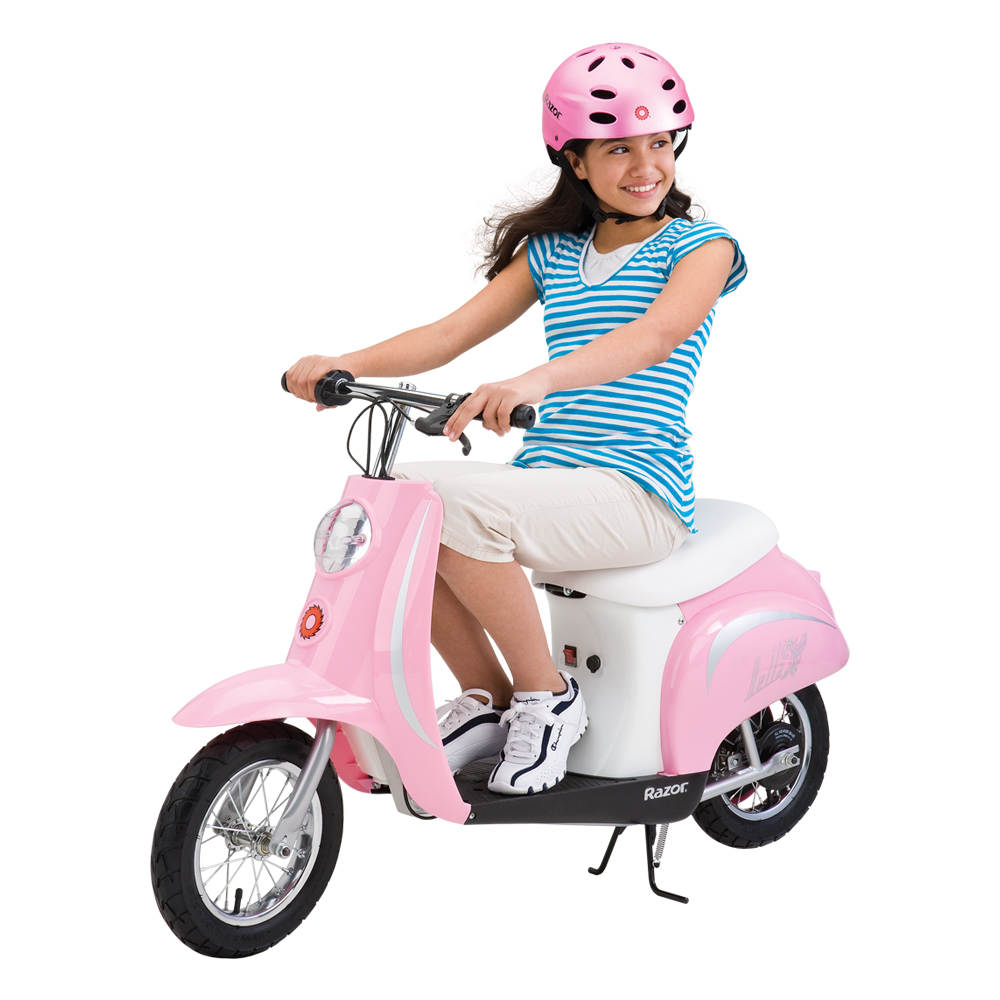 Razor Pocket Mod Bella 24V Electric Scooter and Pink Safety Helmet - Walmart.com