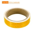 thumbnail image 2 of Cinta Reflectante Uxcell, 3 Rollos de 15 pies x 1 pulgada Cinta de Seguridad Adhesiva de Alta Visibilidad Reflectora, Amarillo, 2 of 6