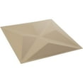 thumbnail image 6 of Ekena Millwork 19 5/8"W x 19 5/8"H Haven EnduraWall Decorative 3D Wall Panel, UltraCover Satin Smokey Beige (12-Pack for 32.04 Sq. Ft.), 6 of 6