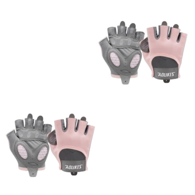Advancent 2 uds. Guantes de gimnasio para Fitness, mancuernas para culturismo, guante de medio dedo, mitones antideslizantes para ciclismo para Type3 NO3