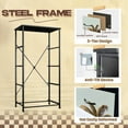 thumbnail image 4 of 4 Drawer Vertical Storage Dresser border tropical tree such as palm banana with Wood Top Fabric Pull Drawers, 4 of 8