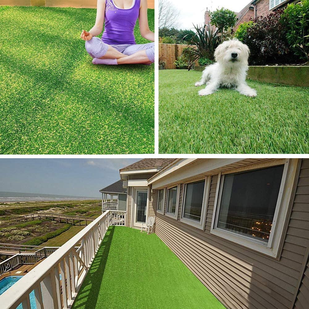 Somnr Thick Artificial Grass Pee Pad for Dogs, 3.94ft x 2.62ft, Indoor/Outdoor Potty Training Turf