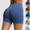 thumbnail image 2 of Mwjwdo Workout Biker Shorts for Women High Waisted Tummy Control Spandex Booty Shorts for Gym Yoga Volleyball Blue M, 2 of 10