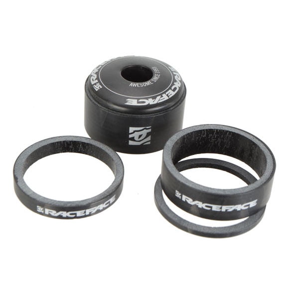 Race Face Headset Spacer Kit with Top Cap, Carbon, Black