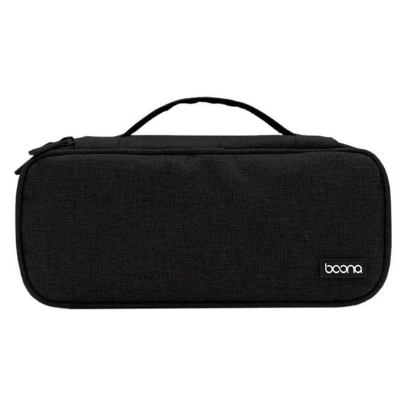 Portable Travel Storage Bag Multi-Function for Laptop Adapter,Power Bank,Data Cable,Charger,Black