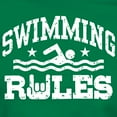 thumbnail image 3 of CafePress - Swimming Rules Women's Dark T Shirt - Women's Traditional Fit Dark T-Shirt, 3 of 4