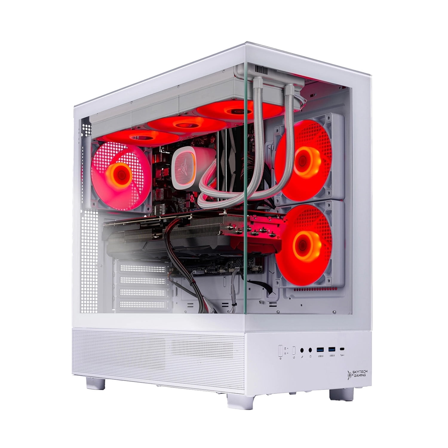 Skytech Gaming Azure 3 Gaming PC, Intel Ultra 7 270K PLUS 5.4GHz, NVIDIA RTX 5060 Ti 8GB VRAM, 1TB Gen4 NVMe SSD, 32GB DDR5 RAM 6000, 850W GOLD ATX 3 PSU, 360 ARGB AIO , WI-FI 6, Windows 11, Desktop