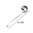 thumbnail image 3 of Soup Spoon Stainless Steel Oil Separator Spoon 1 Count Soup Grease Filter Spoon with Drain Holes Rkxzt, 3 of 8