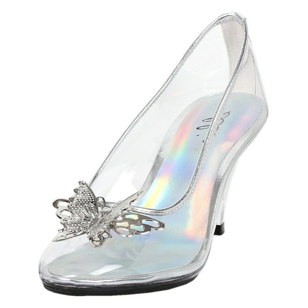 high heels with butterflies