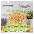 thumbnail image 4 of HEAVY DUTY Reusable STAND-UP Ziplock Bags for Food Storage, USA Made, NO PEVA & BPA , Reusable Freezer Bags, Dishwasher-Safe, Triple Zip, CLEAR 5-mils XXL 2-Gallon 12" x 16" - 5pk, 4 of 5