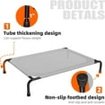 thumbnail image 4 of Raised Bed for Extra Large Dog, Waterproof XL Pet Cot, Breathable Big Bed Load 400lb, Grey, 4 of 7