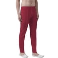 thumbnail image 2 of eloria Men's Premium Comfort Straight Fit Flat Front Dress Pant Pyjamas, Color: Magenta 4, Size : 38, 2 of 6