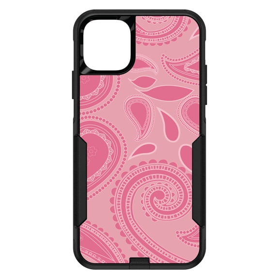 DistinctInk Custom SKIN / DECAL compatible with OtterBox Commuter for iPhone 11 Pro (5.8" Screen) - Big Pink Paisley