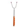 thumbnail image 2 of GROWTH TANK BBQ Fork Extendable Reusable Stainless Steel Multipurpose Wooden Handle Campfire orange, 2 of 7