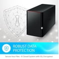 thumbnail image 5 of BUFFALO LinkStation 220 NAS de 4 TB y 2 bahías Almacenamiento conectado en red con discos duros HDD incluidos Almacenamiento NAS que funciona como nube doméstica o dispositivo de almacenamiento en red, 5 of 5
