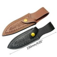 thumbnail image 3 of Convenient Knife Wrap Household First Layer Leather Outdoor Straight Knife Case, 3 of 7