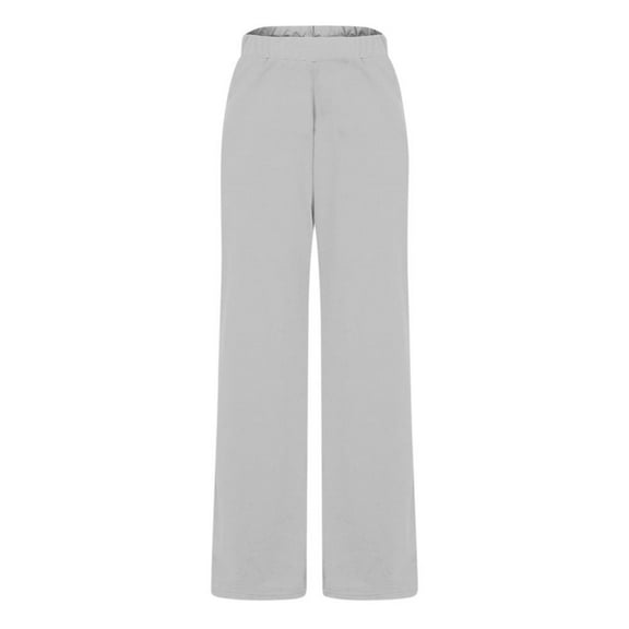 Patlollav Womens Cropped Pants Summer Beach Pants Crop Wide Leg Pants Loose Yoga Trousers with Pockets