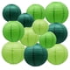 thumbnail image 1 of Faroles de papel XIKSXITN verdes para bodas y fiestas de cumpleaños, 1 of 9