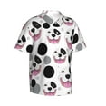 thumbnail image 2 of Pitbull Men'S 3d Print Casual Button Down Shirts, Novelty Hawaiian Short Sleeves M, 2 of 7