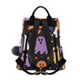 thumbnail image 2 of FORMRS Women's Travel Backpack Purse Anti-Theft Hidden Pockets Casual Shoulder Bag, Yellow Halloween Ghosts, 2 of 7