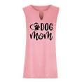 thumbnail image 4 of Birdeem Women Oversize Summer Women Printed Color Dots V Neck Tank Sleeveless Tee Plus Tops, 4 of 7