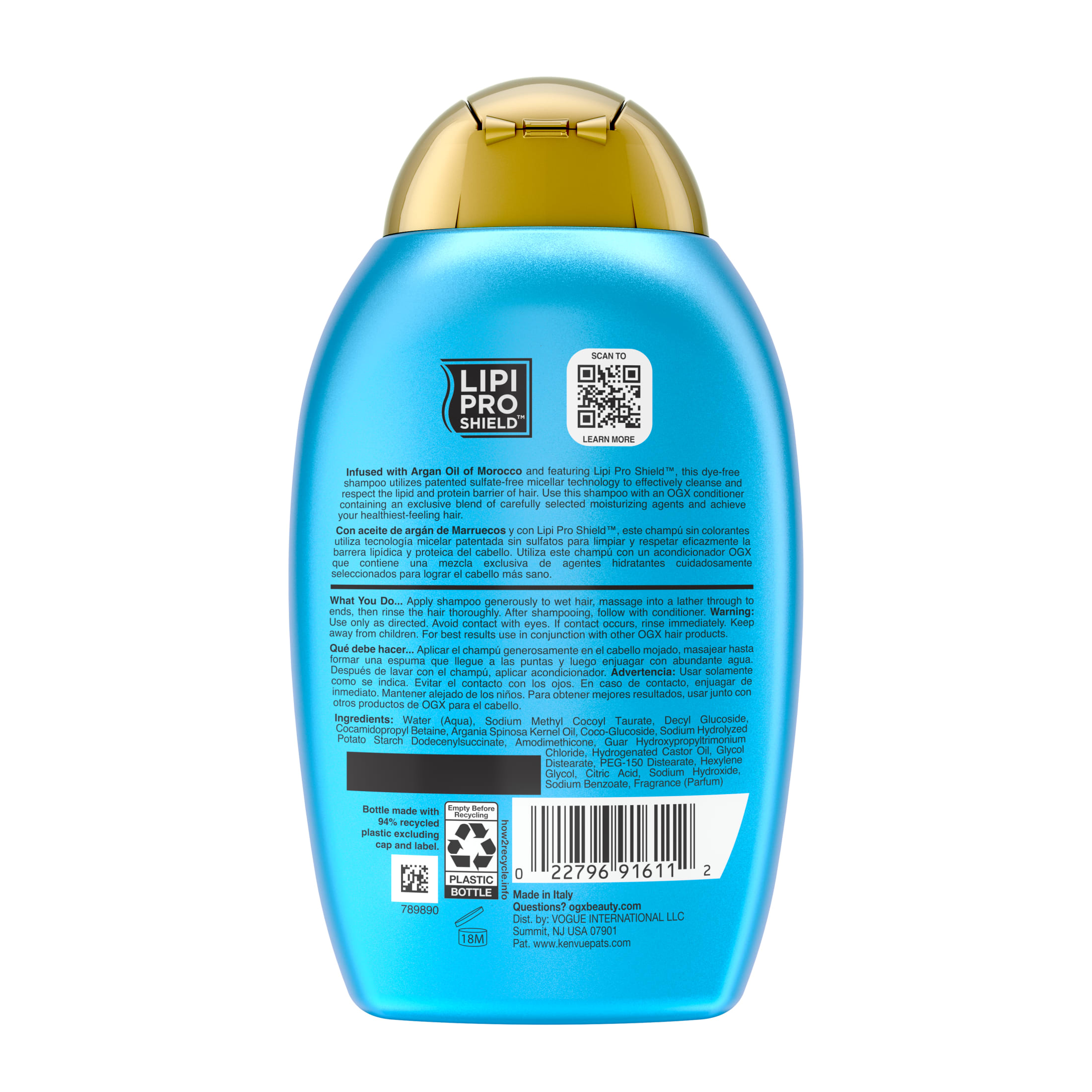 OGX Renewing Argan Oil of Morocco Moisturizing Shampoo photo 8