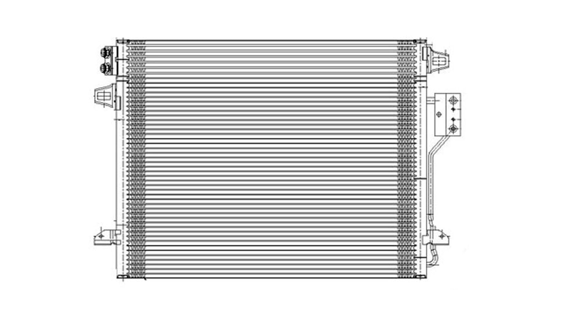 TYC 3682 A/C Condenser Assembly Compatible with 2008-2020 Dodge Caravan/Grand Caravan