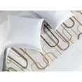 thumbnail image 2 of Retro Bed Runner, Oval Forms Interlacing and Minimal Design Print with Neutral Nude Colors, Decorative Accent Bedding Scarf for Hotels Homes & Guest Rooms, Queen, Taupe Tan and Coconut, by Ambesonne, 2 of 3