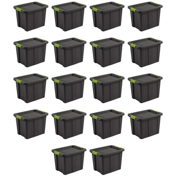 Sterilite Tuff1 Latching 18 Gal Plastic Storage Container & Lid (18 Pack)
