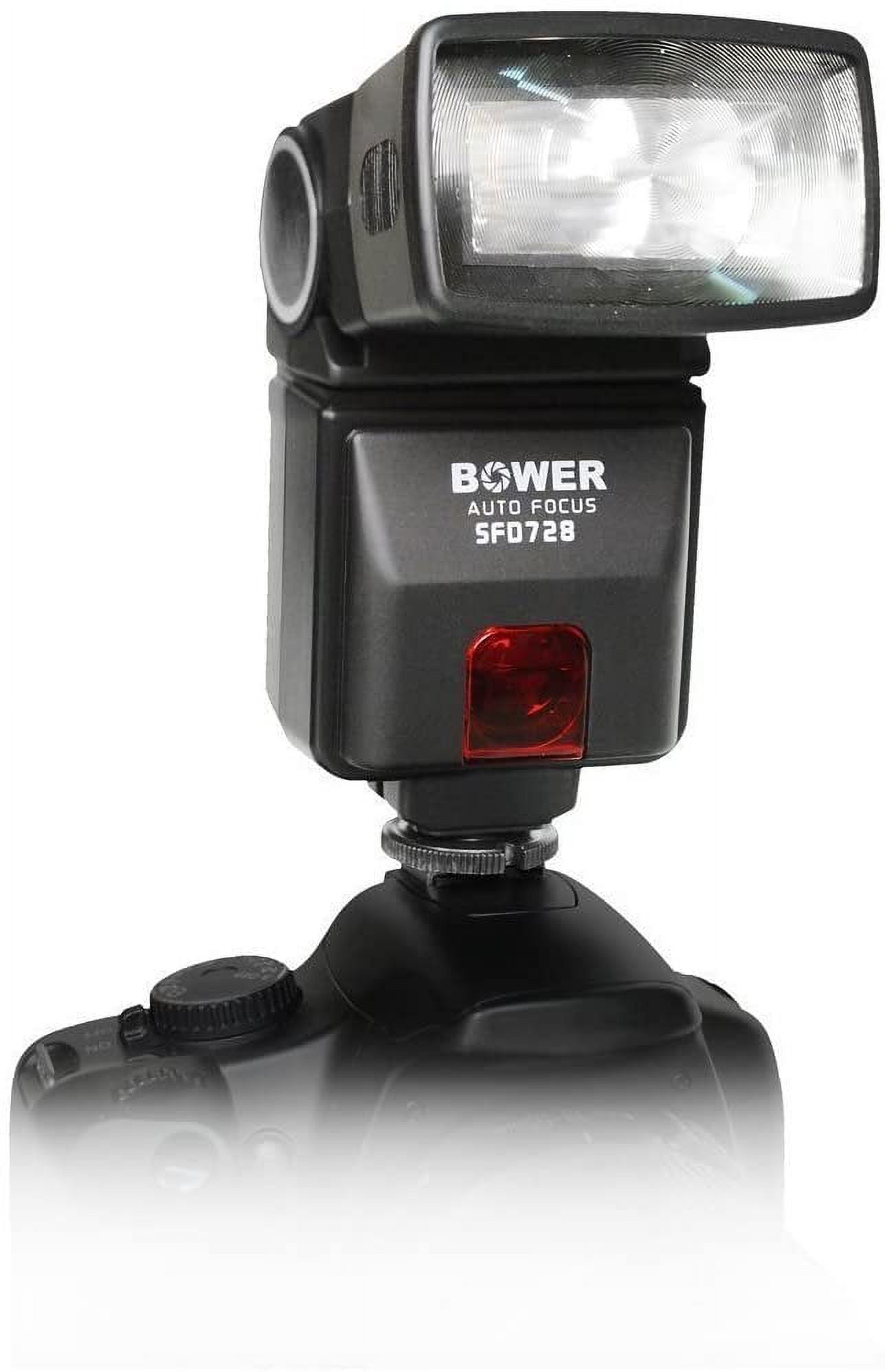Bower SFD728C TTL Dedicated Autofocus Camera Flash Accessory Bundle for  Canon DSLR's