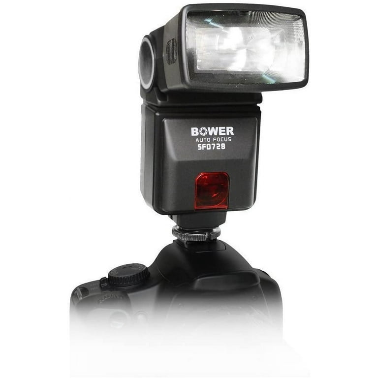 Bower SFD728C TTL Dedicated Autofocus Camera Flash Accessory Bundle for  Canon DSLR's
