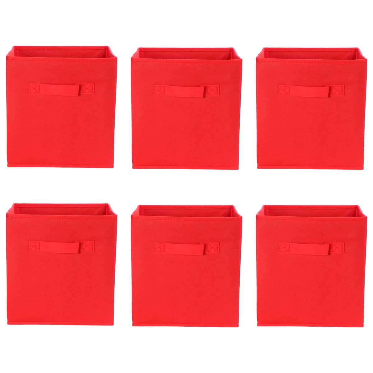 HOMEMAXS 6PCS Foldable Collapsible Fabric Storage Cube Baskets Boxes