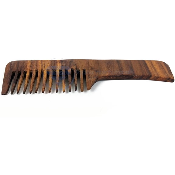 Finely Crafted Handmade Premium Rosewood Combs & Hair Brush | Hair Mustache Tail Beard Brush | Nagina International (Wide Toothed)