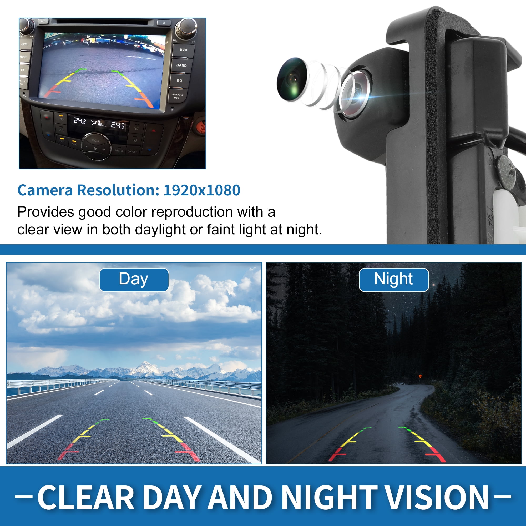 Unique Bargains Tailgate Handle Rear View Camera for Acura ILX Sedan 2016 2017