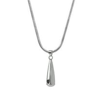 Anavia Silver Tear Drop Memorial Necklace Heart Cut-Out Pendants for Cremated Ashes Holder With Free Funnel Kit and Jewelry Box