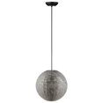 thumbnail image 1 of Walker Edison 16" Hand-Crafted Globe Sparkle Pendant Light - Nickel (silver), 1 of 3