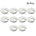 thumbnail image 4 of Cable Hole Cover, 2-1/2" Plastic Desk Grommet for Wire Organizer 20Pcs (White), 4 of 4