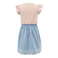 thumbnail image 2 of Vestido George Talla 10 Floreado con Rayas Rosa con Azul, 2 of 4