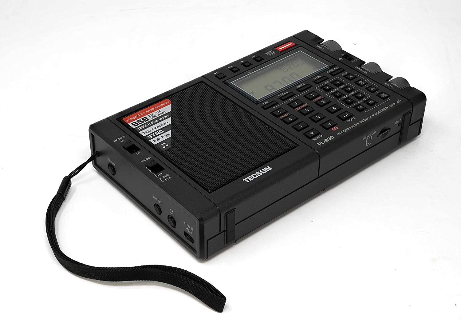 Tecsun Multi Shortwave Handheld PL990 AM FM Radio Receiver, PLL
