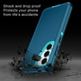 thumbnail image 4 of Petocase for Samsung Galaxy S25 FE 5G Case,Shockproof Rugged Full Body Protection Heavy Duty Dust/Drop Proof 3-Layer 6.7'' Cover Case,Turquoise, 4 of 7