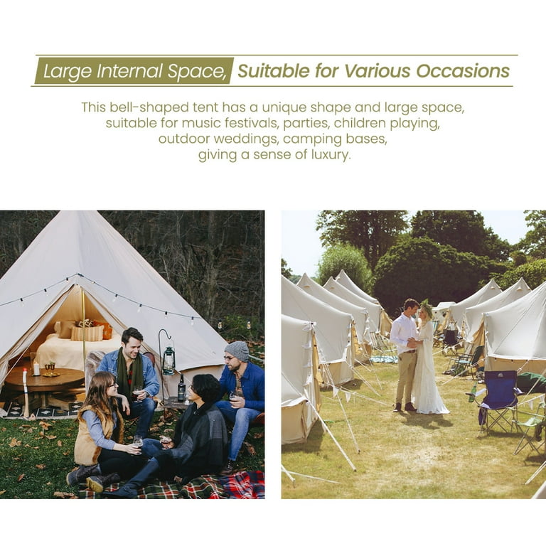 TOMOUNTパップテント TOMOUNT 4 Person Inflatable Glamping Tent, Easy Setup, Rain