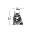 thumbnail image 2 of WIRESTER Car Air Freshener Fragrance Vent Clip Interior Decoration for Cars with Lemon Scented Pad - Black Silver Maine Coon Cat, 2 of 7