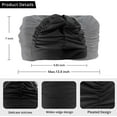 thumbnail image 2 of Fabric Swim Caps for Women Swimming for Long Hair Nylon Cloth Swim Cap Pleated Elastic Comfort Bathing Cap Swim Hats Keep Hairstyle Unchanged, 2 of 7