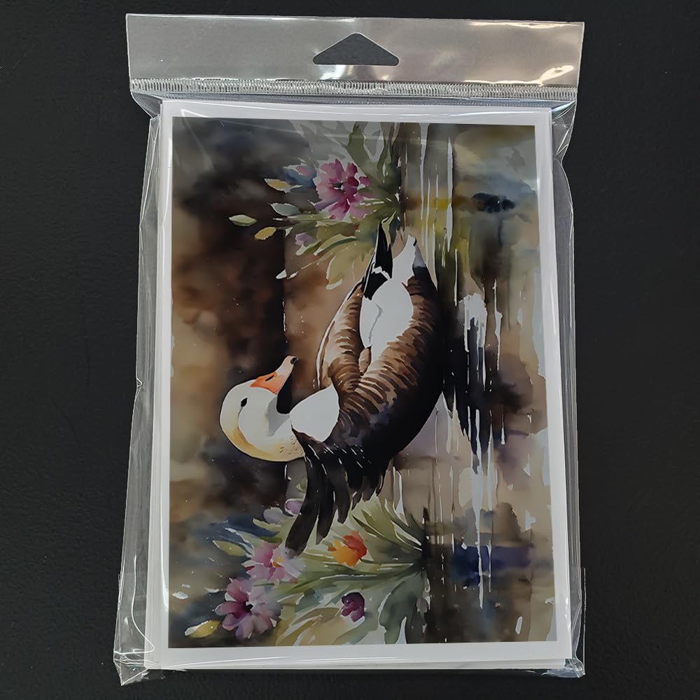 Common Eider Duck Greeting Cards Pack of 8 7 in x 5 in