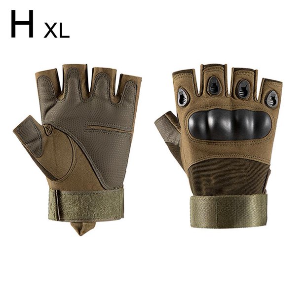 Guantes de motociclismo para entrenamiento, fitness, antideslizantes, transpirables, resistentes al desgaste, de medio dedo.