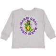 thumbnail image 3 of Inktastic Mardi Gras Party Alligator Boys or Girls Long Sleeve Toddler T-Shirt, 3 of 5