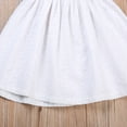 thumbnail image 6 of Bagilaanoe Toddler Baby Girl Summer Dress Off Shoulder Hollow Out Ruffle A-line Dresses 1T 2T 3T 4T 5T 6T Casual Swing Sundress, 6 of 8
