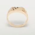 thumbnail image 4 of LBG British Made 9k Rose Gold Natural Sapphire Mens Band Ring - 25 size options - Size 6, 4 of 6